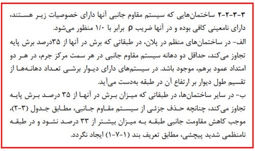 کفایت ضریب نامعینی سازه طبق استاندارد 2800
