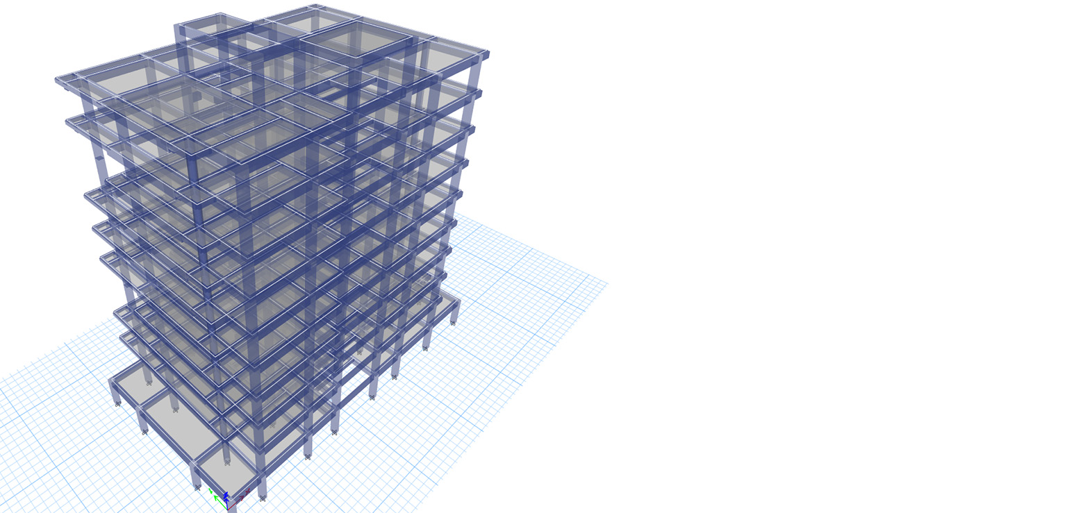 پروژه 10 طبقه قاب خمشی بتنی